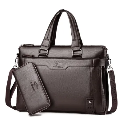 6001 dark brown horizontal style + handbag